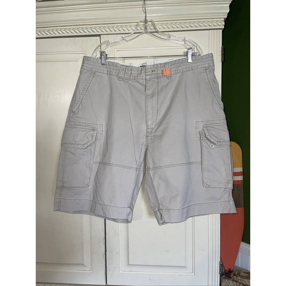 Polo Ralph Lauren Cargo Shorts Men 42 Light Beige Heavy Duty